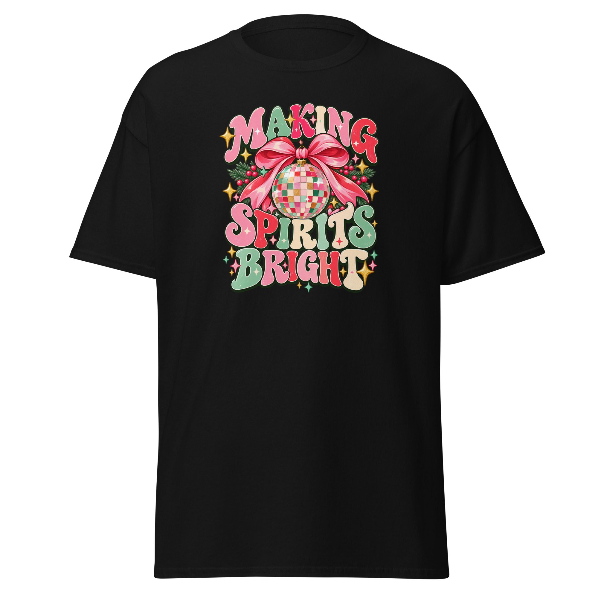 Making Spirits Bright Adult Tee - Image 2