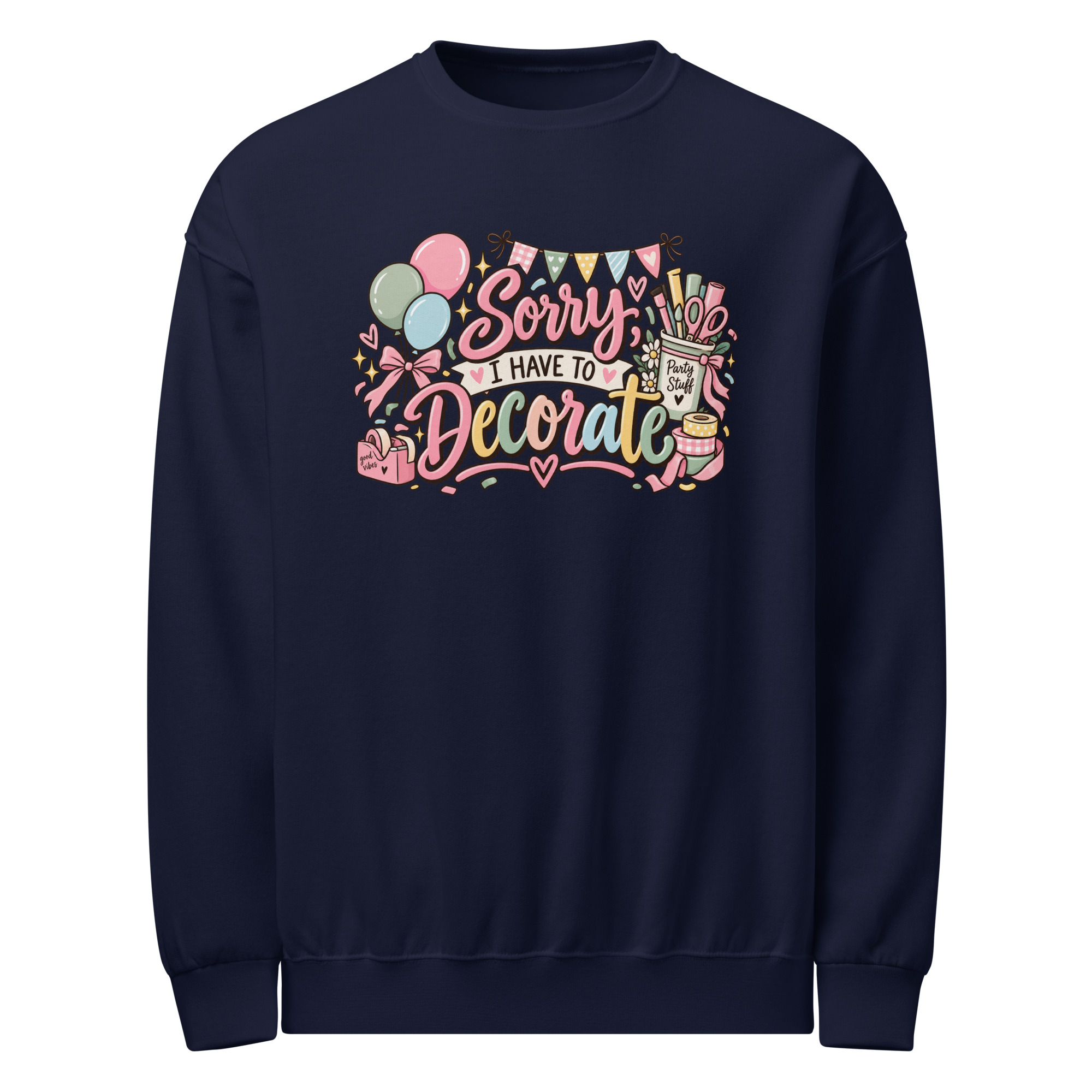 Sorry I Have to Decorate Adult Sweater - Image 2