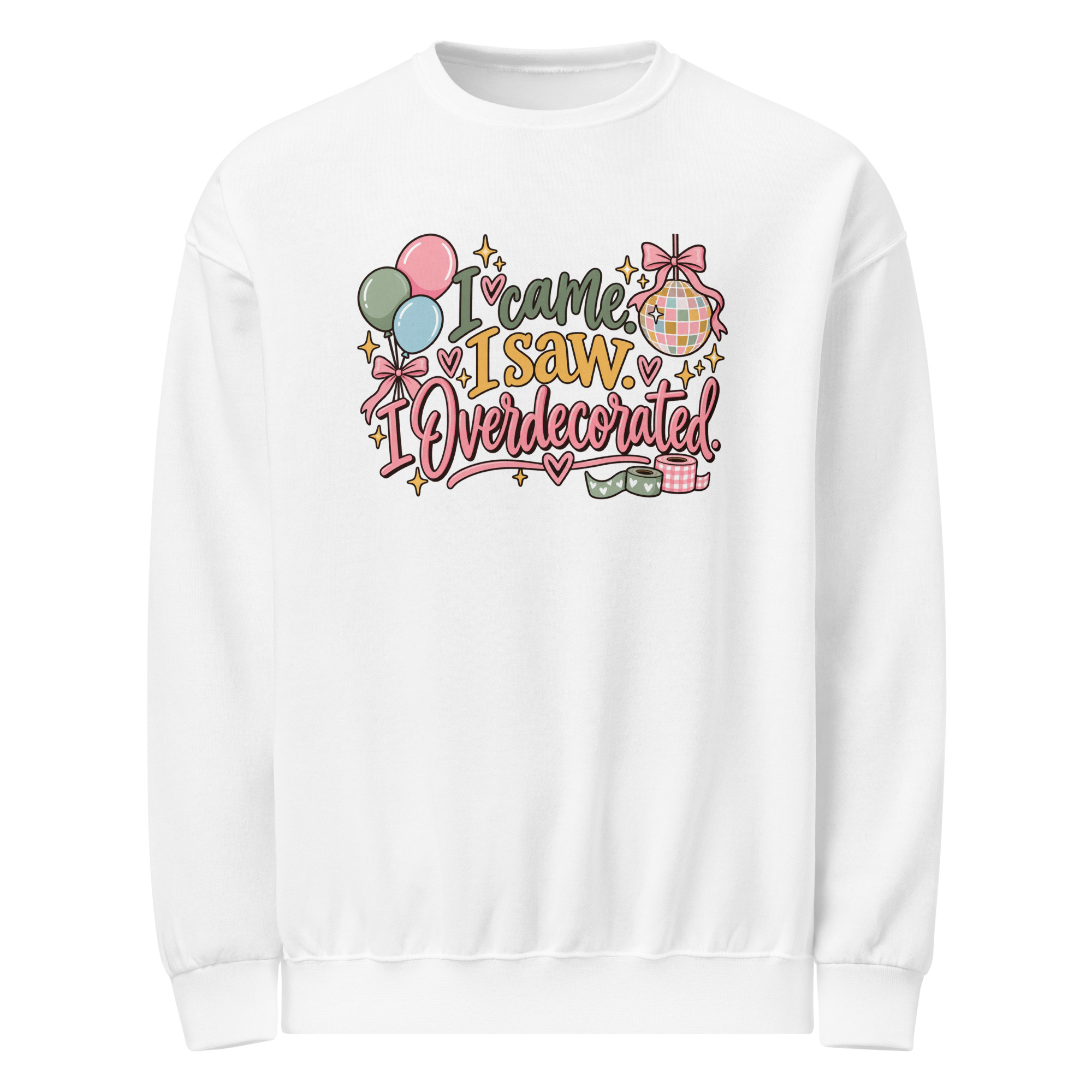 I came, I saw, I overdecorated Adult Sweater - Image 3